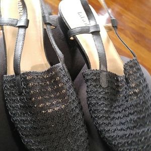 GUC. FABULAIRE BLACK SLING BACK FLATS